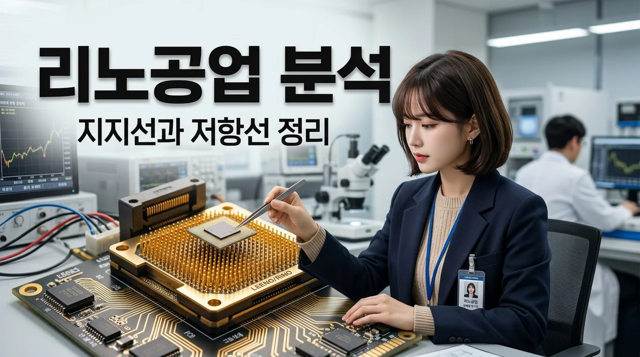 리노공업 주가 흐름과 핵심 지지선 저항선 종목 분석