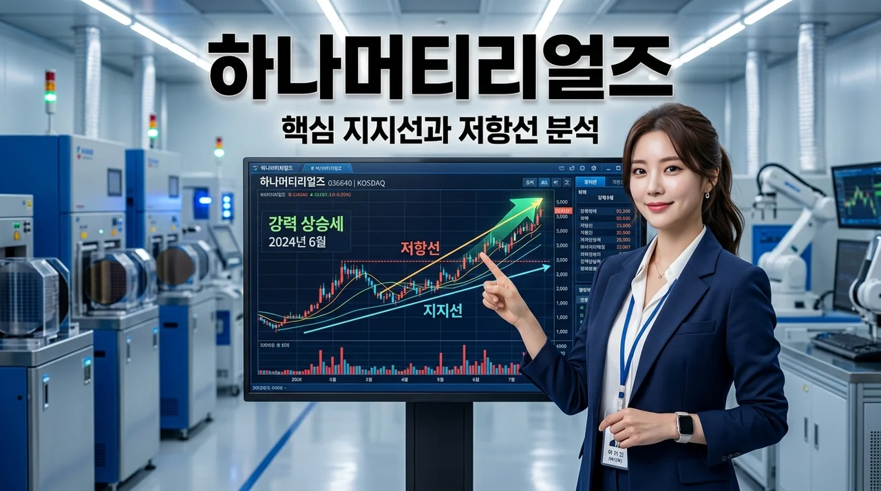 하나머티리얼즈 주가 흐름과 지금 차트에서 볼 지지선 저항선 정리