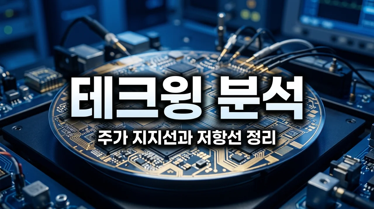 테크윙 주가 흐름과 핵심 지지선 저항선 분석 가이드