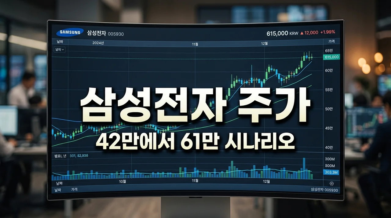 삼성전자 주가 전망 42만~61만, 지금 사야 할까? 핵심 분석