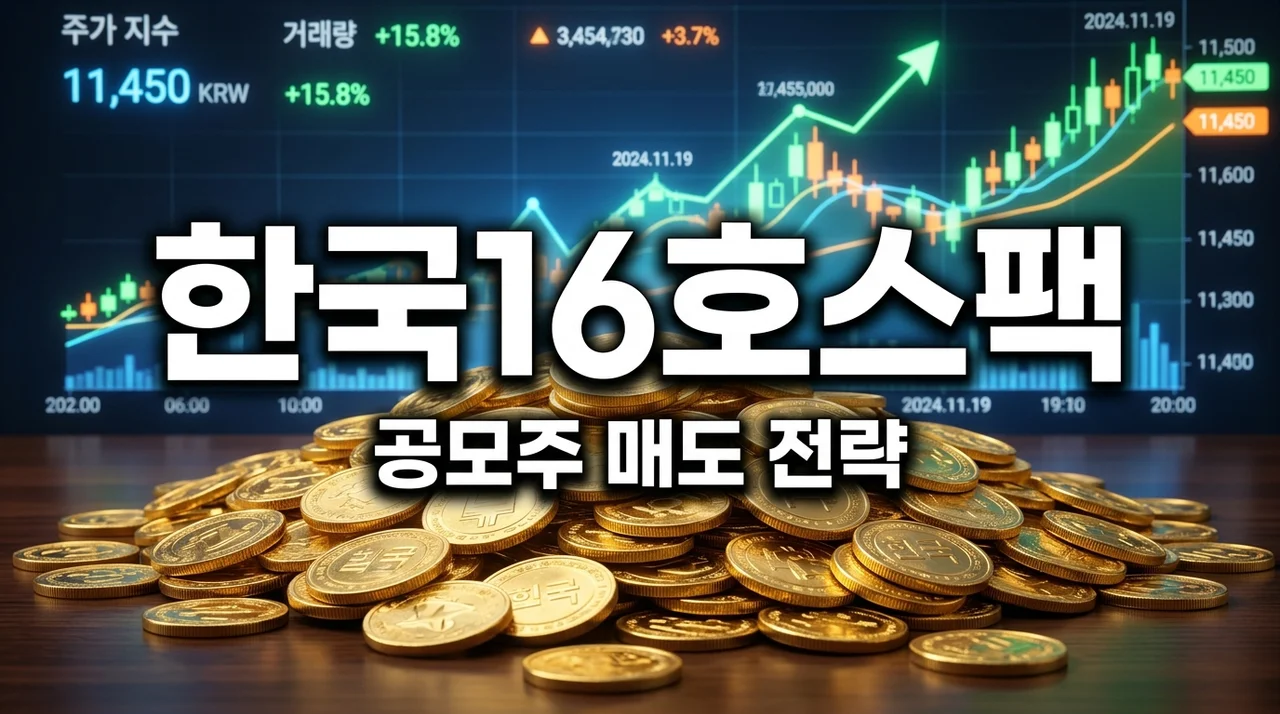 한국제16호스팩 상장일 매도 전략과 꼭 알아야 할 스팩주 투자 리스크