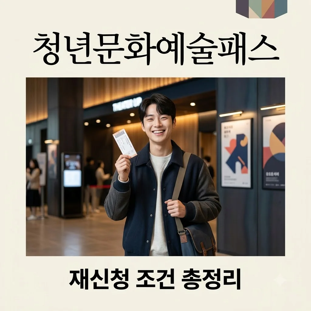 청년문화예술패스 재신청 조건 확인 2026년 가이드: 지원금 회수 방지법