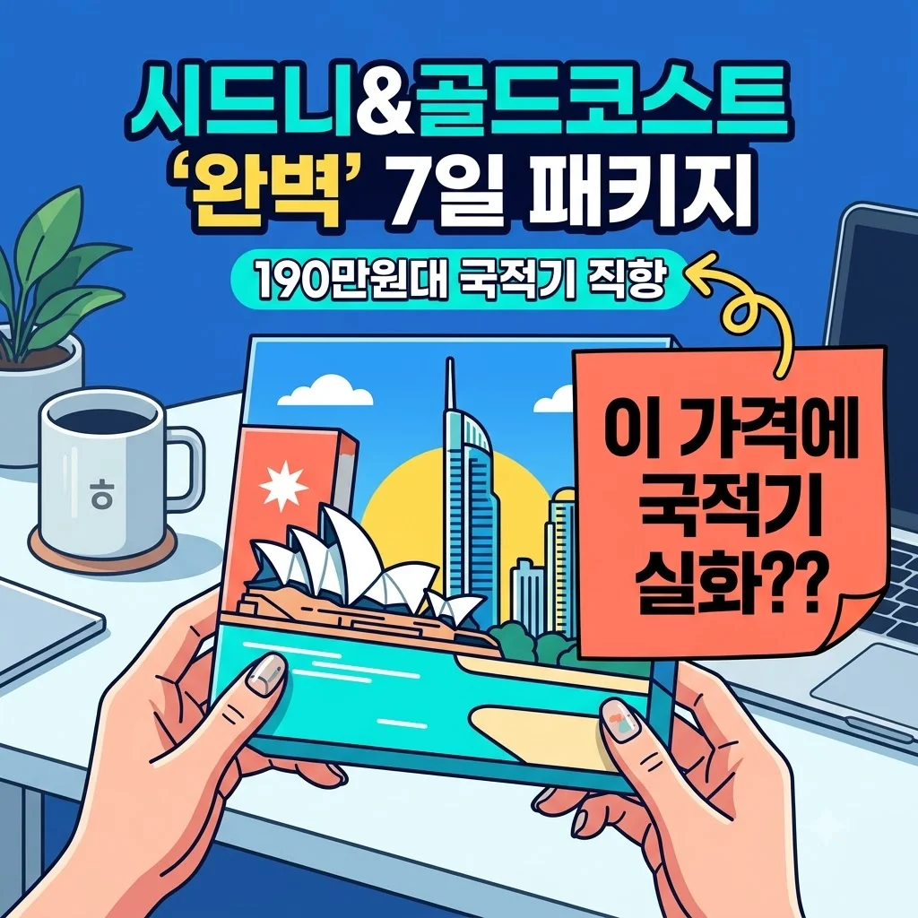 시드니&골드코스트 7일 패키지 190만원대 국적기 직항완벽일정