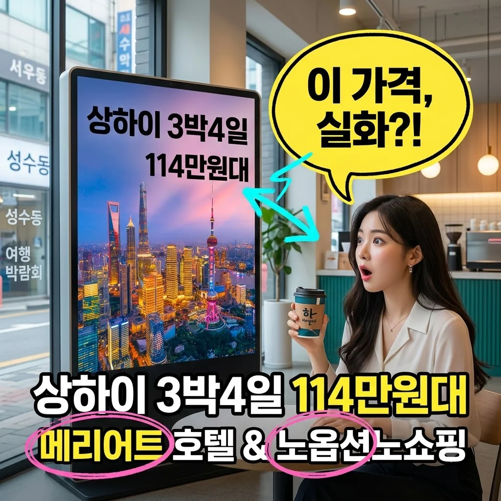상하이 3박4일 여행 114만원대 노옵션노쇼핑 메리어트 패키지