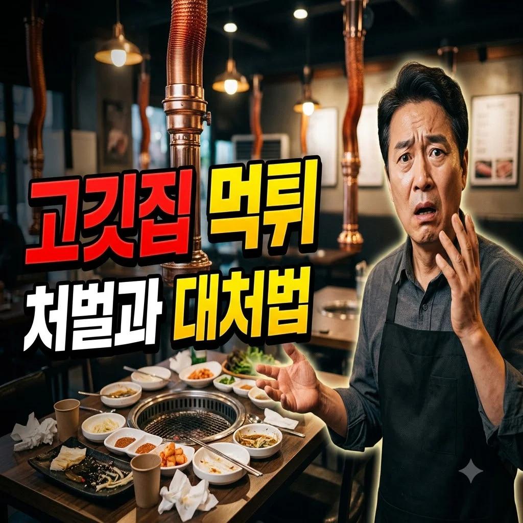 고깃집 16만원 먹튀 사건 법적 처벌 수위와 피해 예방법
